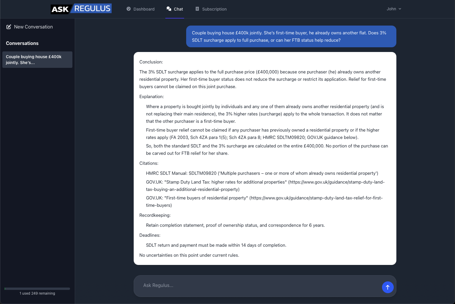 AI-generated answers - Receive detailed responses tailored for UK accountants